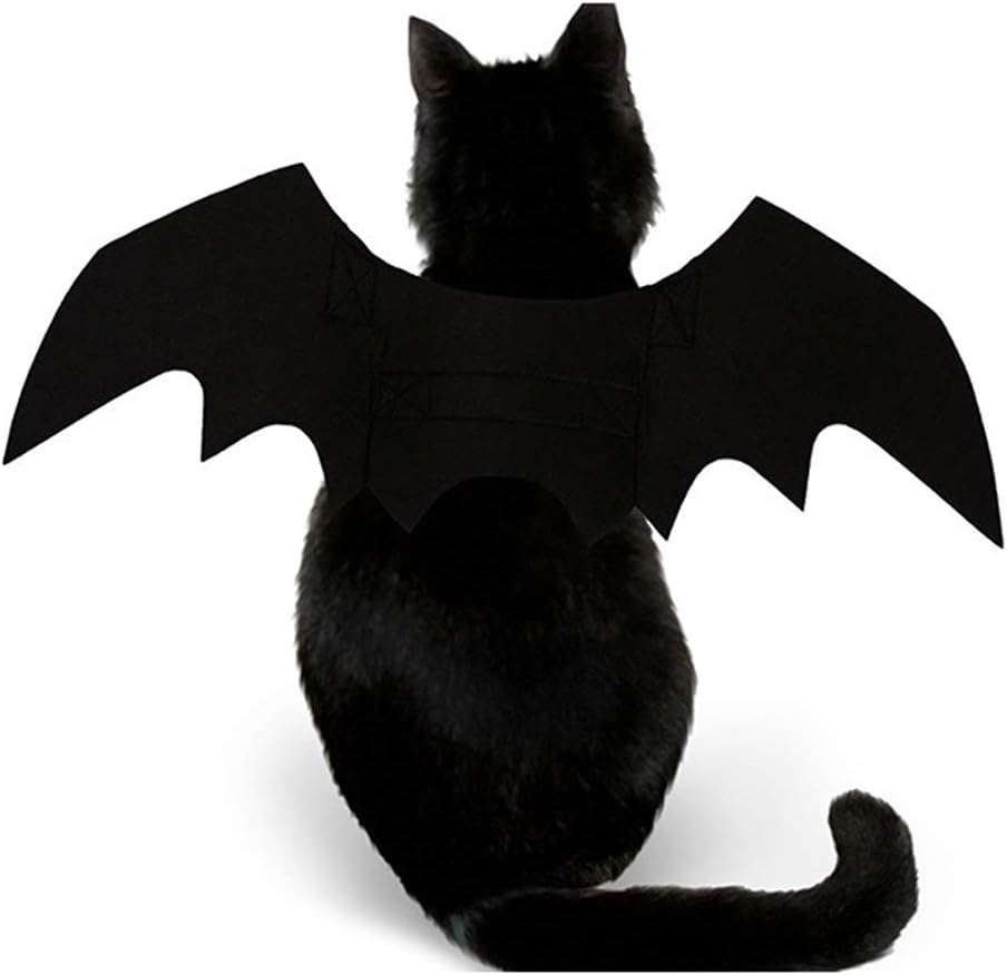 Pet Cat Bat Wings Costume – Puppy Dog Halloween Cosplay Collar Dress Up
